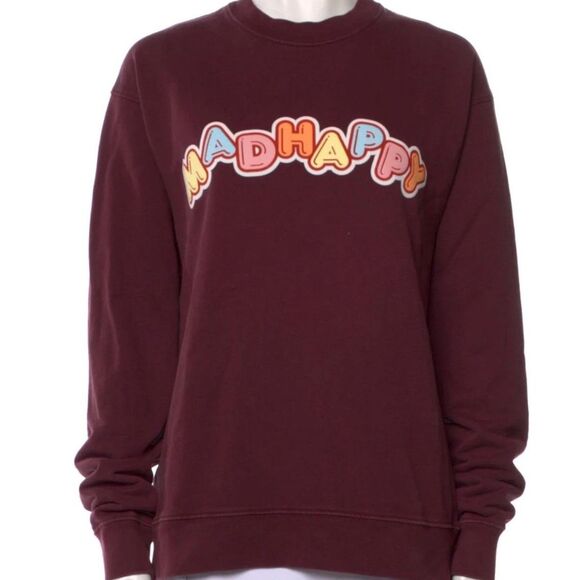 NWT Madhappy Graphic Crewneck Sweatshirt in Maroon size M